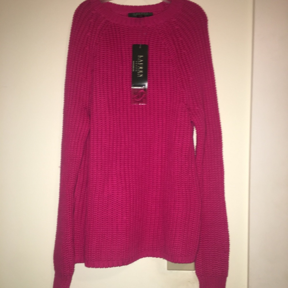 Pink Cotton Ralph Loren Sweater